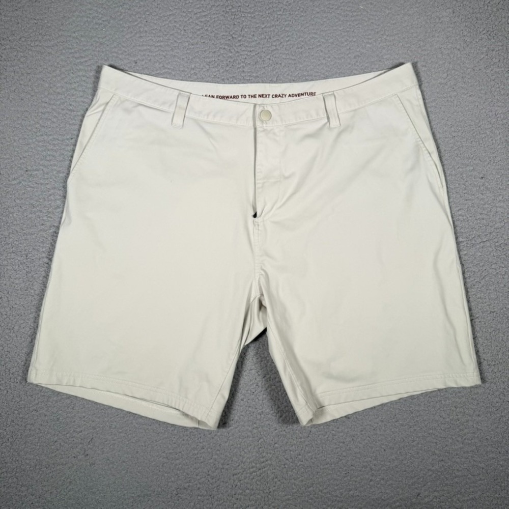 Rhone Shorts Mens 40 Beige Performance Tech Chino Casual Preppy Stretch Pockets